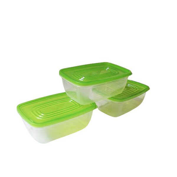 Lot de 3 Boîtes hermétiques alimentaires 3 x 550 ml