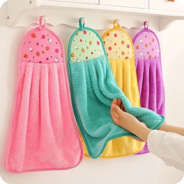 Lot de 3 torchons- Multicolore avec accrochage
