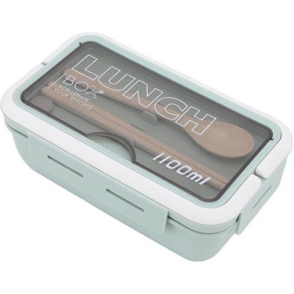 Lunch Box, Antifouling Thermique Bento Box 2 Compartiments 1100 ml pour l'école pour le bureau(Vert)