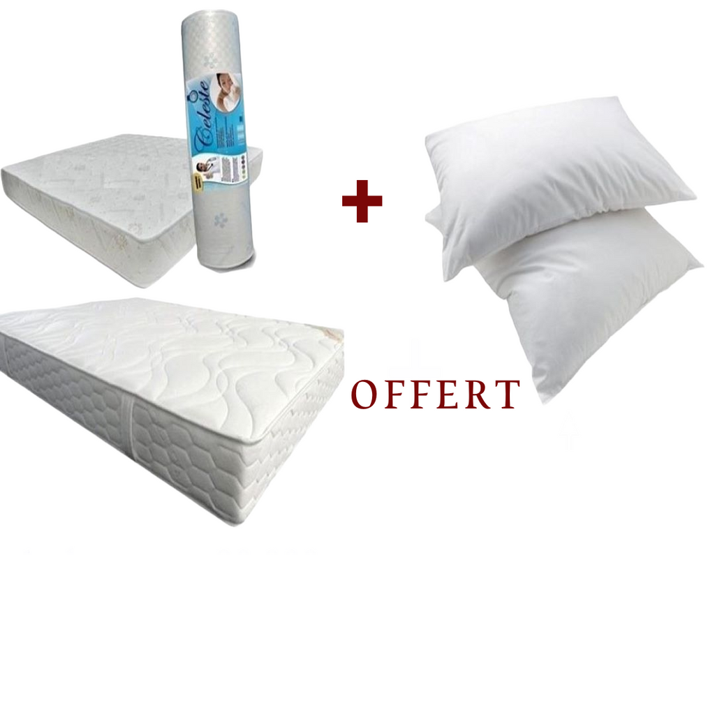 Matelas céleste garantie 10 ans + oreiller offert