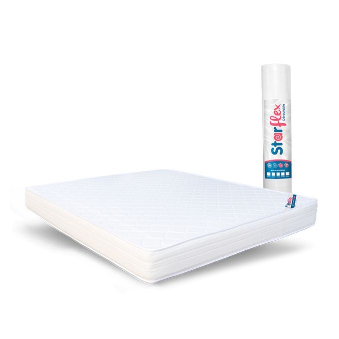 Matelas Orthopédique - 2 Places - 190x140 cm - Epaisseur 20Cm Haute densité (30 à 35 kg/m3)