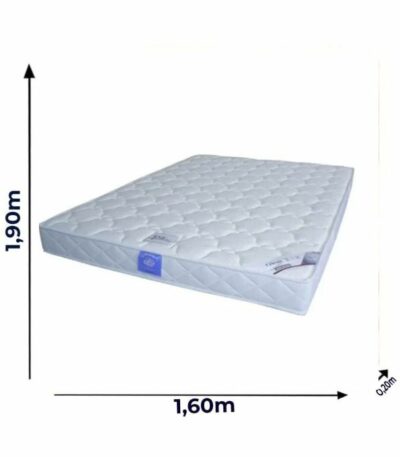 Matelas Orthopédique Celeste - Très Confortable - 160x190x20 cm / + 2 oreillers simple offert