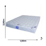 Matelas Orthopédique Celeste - Très Confortable - 200x190x20 cm / + 2 oreillers simple offert