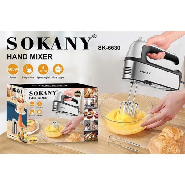 Mélangeur électrique à main à 5 vitesses réglables, Double fouet, batteur à œufs, cuisine, gâteau, outils ménagers