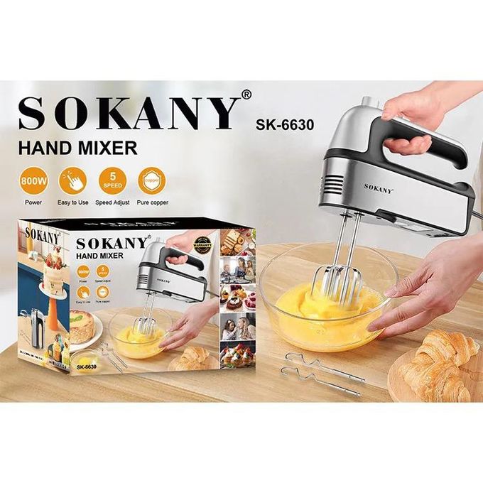 Mélangeur électrique à main à 5 vitesses réglables, Double fouet, batteur à œufs, cuisine, gâteau, outils ménagers