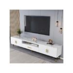 Meuble TV avec étagère de Rangement 1.60M