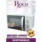 Micro Onde Roch avec Grill RMW-23LMG-BS 23 Litres Silver