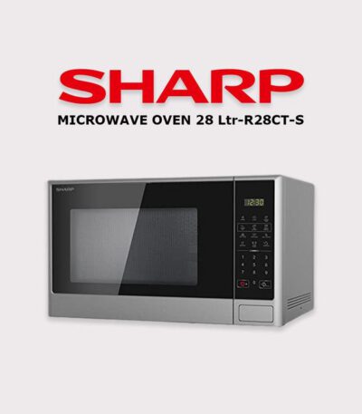 Micro-ondes numérique à bouton-poussoir de 28 litres R-28CT-S