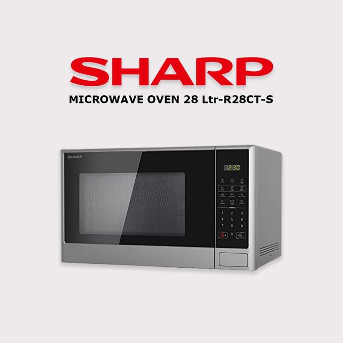 Micro-ondes numérique à bouton-poussoir de 28 litres R-28CT-S