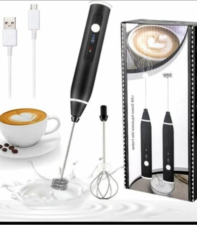 Mini Batteur Électrique à lait et Oeufs rechargeable 2 en 1.