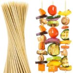 mini brochettes pour barbecue en bois
