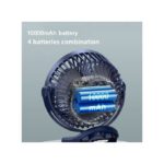 Mini Clip Rechargeable 10000mah 360° Rotation 4 Speeds Desktop Fan Wind