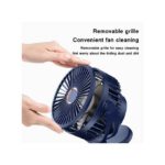 Mini Clip Rechargeable 10000mah 360° Rotation 4 Speeds Desktop Fan Wind