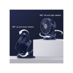 Mini Clip Rechargeable 10000mah 360° Rotation 4 Speeds Desktop Fan Wind