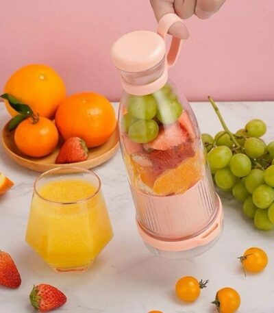 Mini mélangeur de jus frais électrique portable, machine à jus avec port USB ROSE