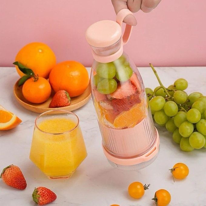 Mini mélangeur de jus frais électrique portable, machine à jus avec port USB ROSE