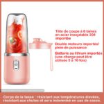 Mini Mixeur De Fruits Portable - Avec USB Rechargeable