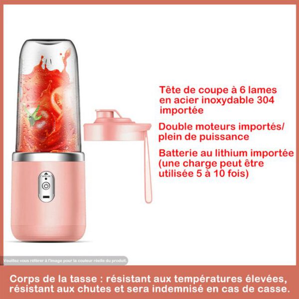 Mini Mixeur De Fruits Portable - Avec USB Rechargeable