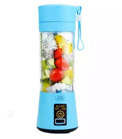 Mini Mixeur de Fruits Portable électrique Rechargeable avec USB - 380ml - Bleu