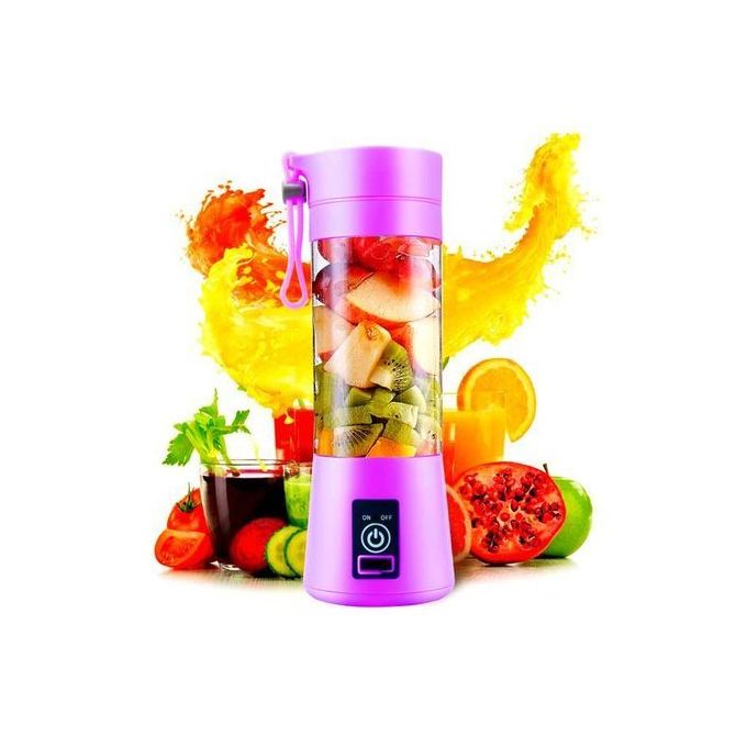 Mini Mixeur de Fruits Portable électrique Rechargeable avec USB - 380ml - Mauve