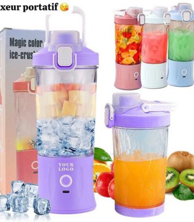 Mini Mixeur portable 600ML AVEC 8LAMES