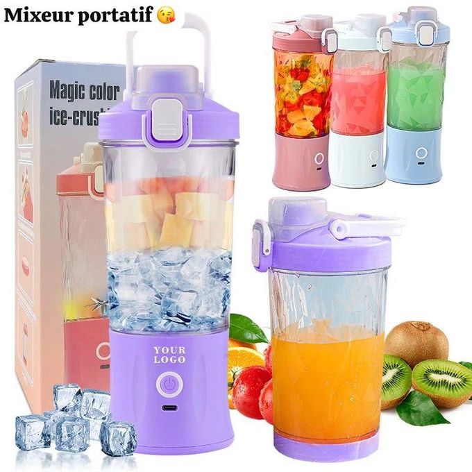 Mini Mixeur portable 600ML AVEC 8LAMES
