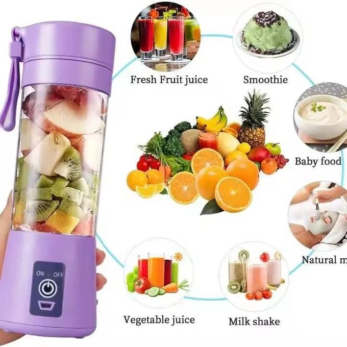 Mini mixeur portable, bouteille de jus, câble USB portable, 6 lames, shaker électrique sans fil, rechargeable