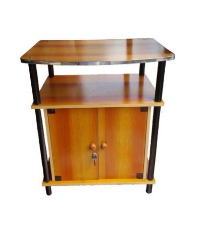 Mini Table TV - Coffret 2 Battants - Marron