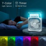 Mini Ventilateur / climatiseur portable - Humidificateur de bureau Purificateur 3 vitesses