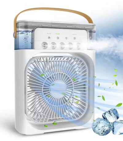 Mini Ventilateur / climatiseur portable - Humidificateur de bureau Purificateur 3 vitesses