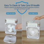 Mini Ventilateur / climatiseur portable - Humidificateur de bureau Purificateur 3 vitesses