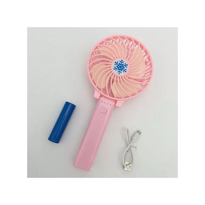 Mini Ventilateur portatif rechargeable avec batterie et câble USB