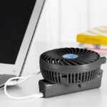 Mini ventilateur portatif rechargeables par usb - Noir