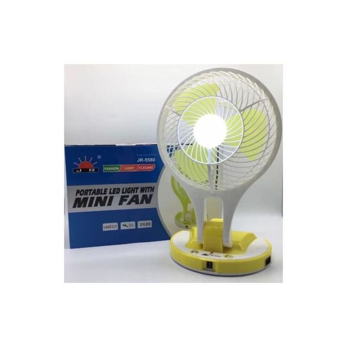 MINI Ventilateur rechargeable électrique avec lampe multifonctionnelle