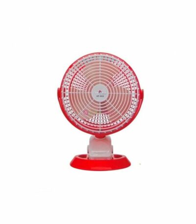 Mini Ventilateur Silencieux / Rechargeable - Ondulation 8 pouces - Rouge/Blanc