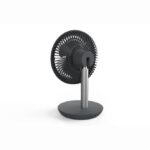 Mini Ventilateur Silencieux / Rechargeable - Ondulation - Noir