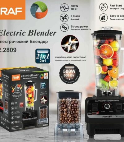 Mixeur 2400 W blender 15 vitesses 2,5 litres + moulin à épice