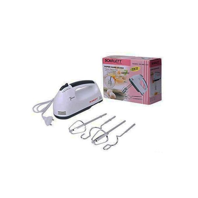 Mixeur Batteur Electrique à Main - 180 W - 7 Vitesses - Blanc
