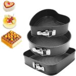 Moule à gâteau 3 pièces ( cœur; carré et rond )