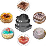 Moule à gâteau 3 pièces ( cœur; carré et rond )