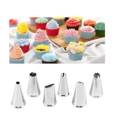 Nozzles Cake Sac de décoration de gâteau de 7 pièces