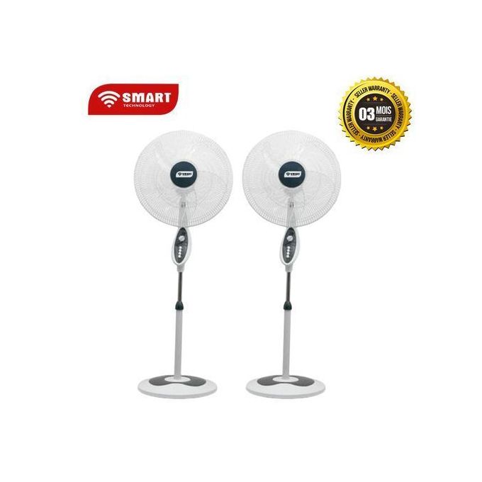 Pack de 2 Ventilateurs 18" - STV1840C - Blanc - Garantie 3 mois