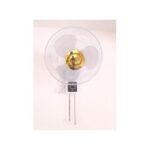 Pack de 2 Ventilateurs Mural - 16" Oscillation à 90 Degrés - Sans Télécommande - Blanc/Or