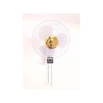 Pack de 2 Ventilateurs Mural - 16" Oscillation à 90 Degrés - Sans Télécommande - Blanc/Or