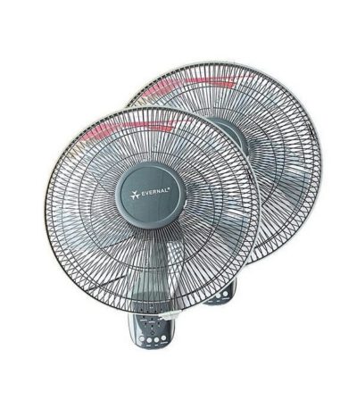 Pack de 2 Ventilateurs Muraux 16" avec Télécommande - 3 Vitesses -