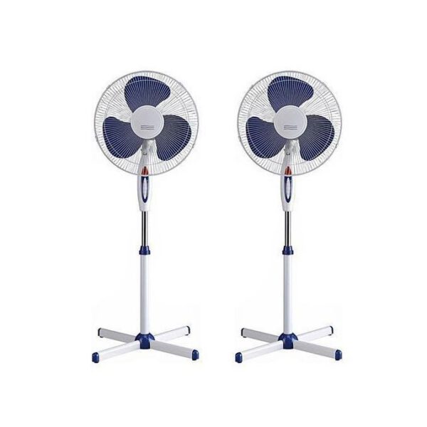 Pack de 2 Ventilateurs Sur Pied Blanc