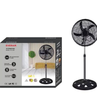 Pack de 2 ventilateurs sur pied sans télécommande 18 pouce