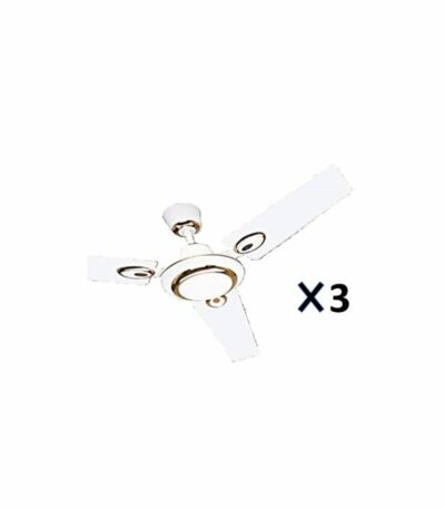 Pack De 3 Ventilateurs Plafonnier - Blanc