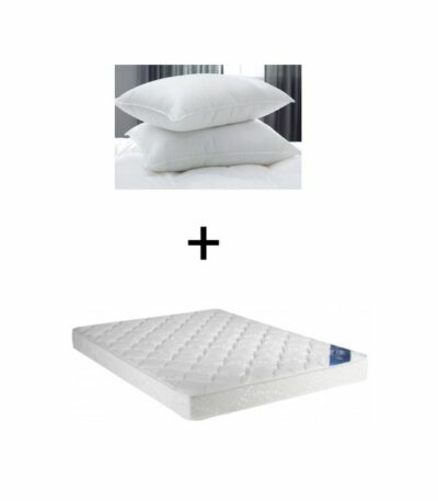 Pack matelas orthopédique lux + oreiller et drap offert - 180x190x20cm