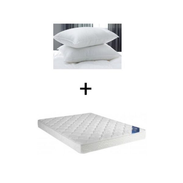 Pack matelas orthopédique lux + oreiller et drap offert - 180x190x20cm